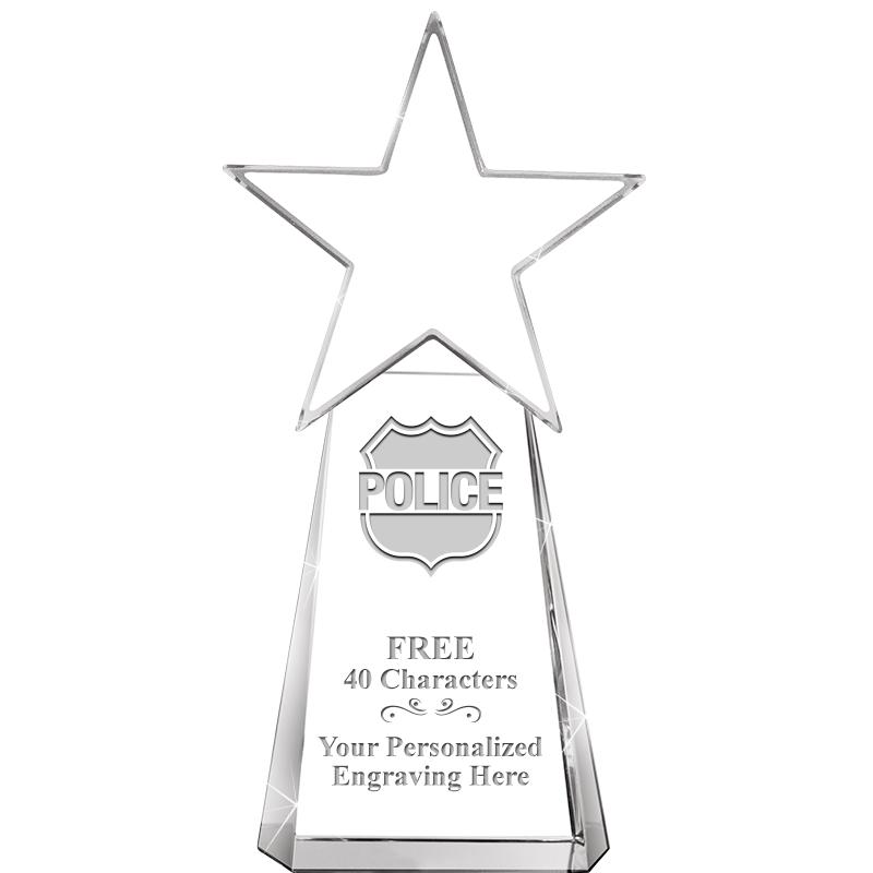 6" CLEAR CRYSTAL DYNOSTAR