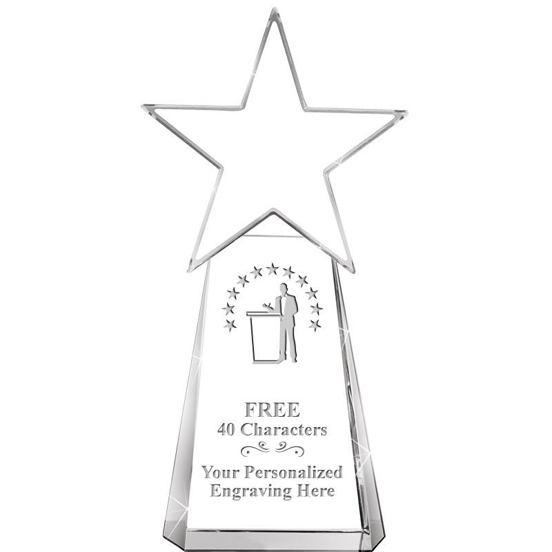 6" CLEAR CRYSTAL DYNOSTAR