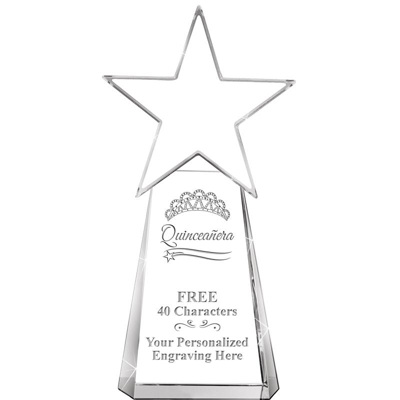 6" CLEAR CRYSTAL DYNOSTAR