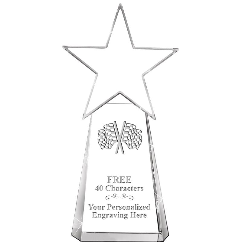 6" CLEAR CRYSTAL DYNOSTAR