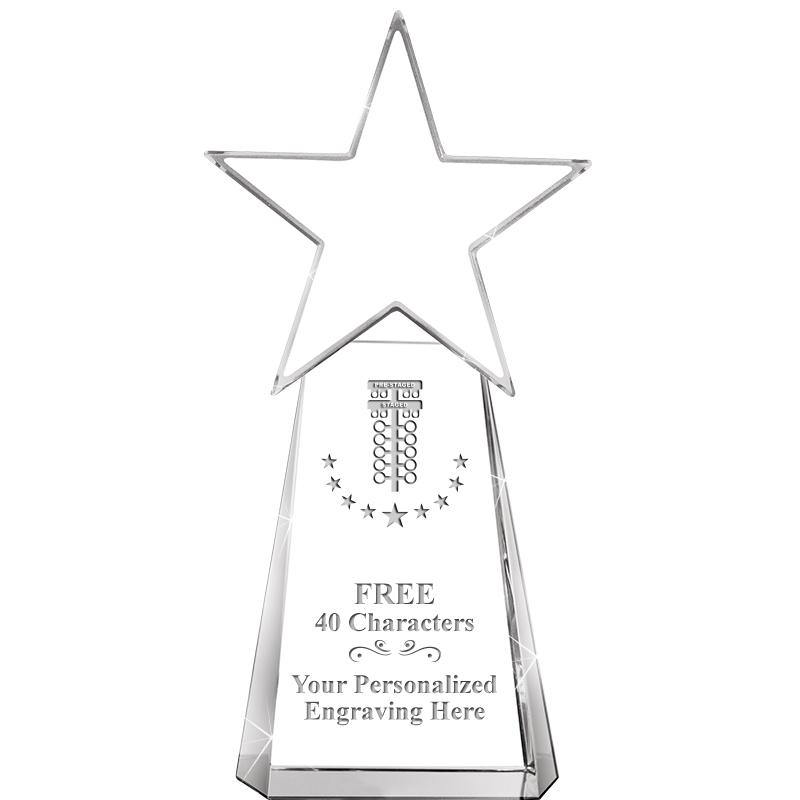 6" CLEAR CRYSTAL DYNOSTAR