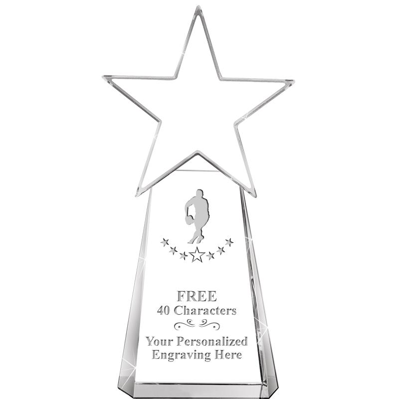 6" CLEAR CRYSTAL DYNOSTAR