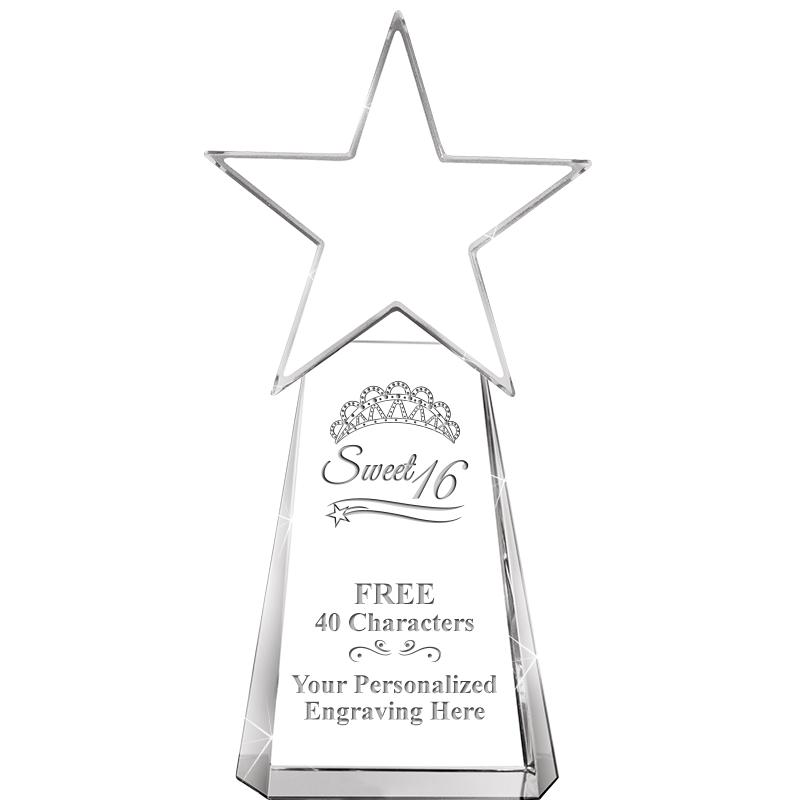 6" CLEAR CRYSTAL DYNOSTAR