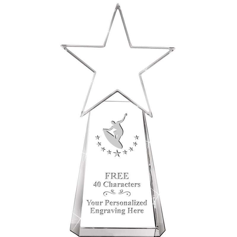 6" CLEAR CRYSTAL DYNOSTAR