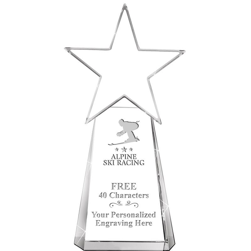 6" CLEAR CRYSTAL DYNOSTAR