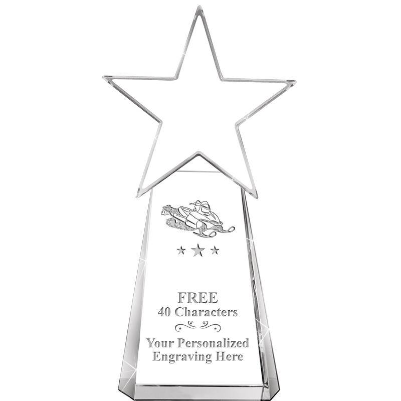 6" CLEAR CRYSTAL DYNOSTAR