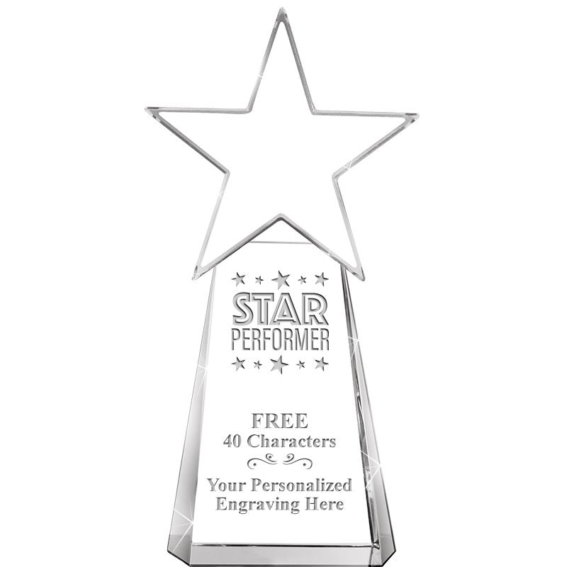 6" CLEAR CRYSTAL DYNOSTAR