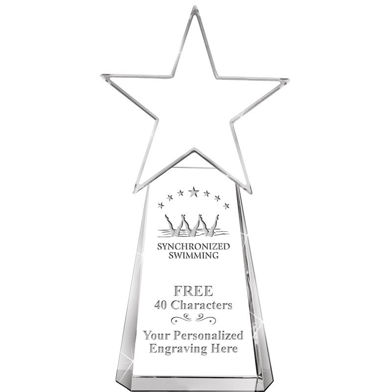 6" CLEAR CRYSTAL DYNOSTAR