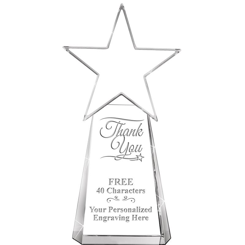 6" CLEAR CRYSTAL DYNOSTAR