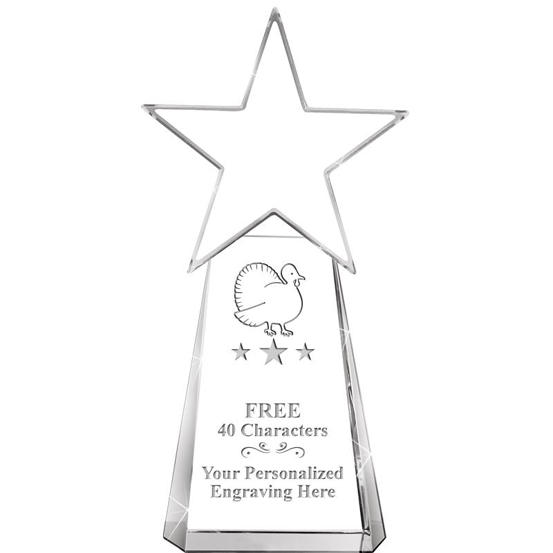 6" CLEAR CRYSTAL DYNOSTAR