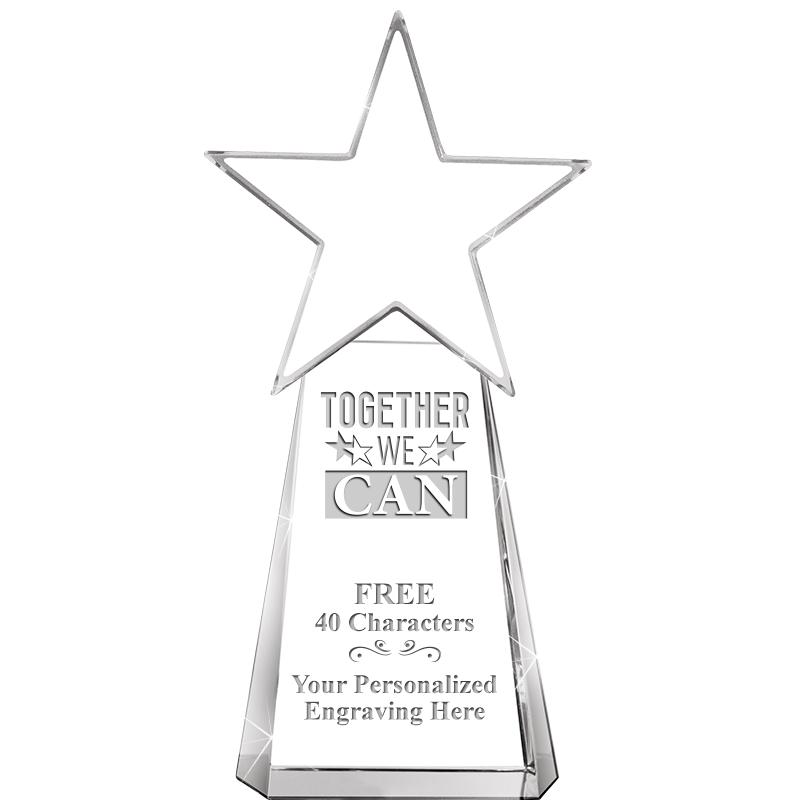 6" CLEAR CRYSTAL DYNOSTAR