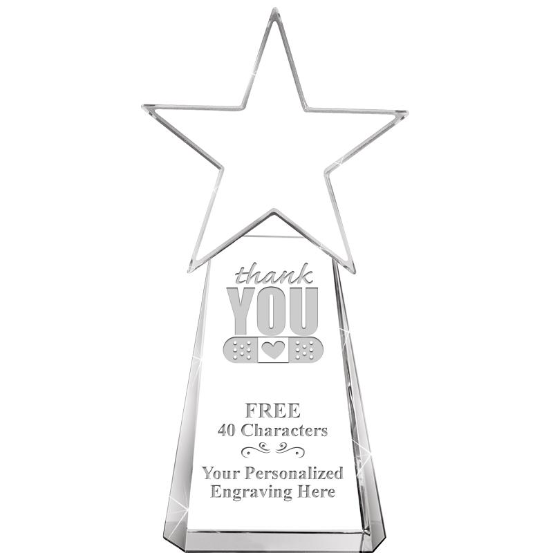 6" CLEAR CRYSTAL DYNOSTAR