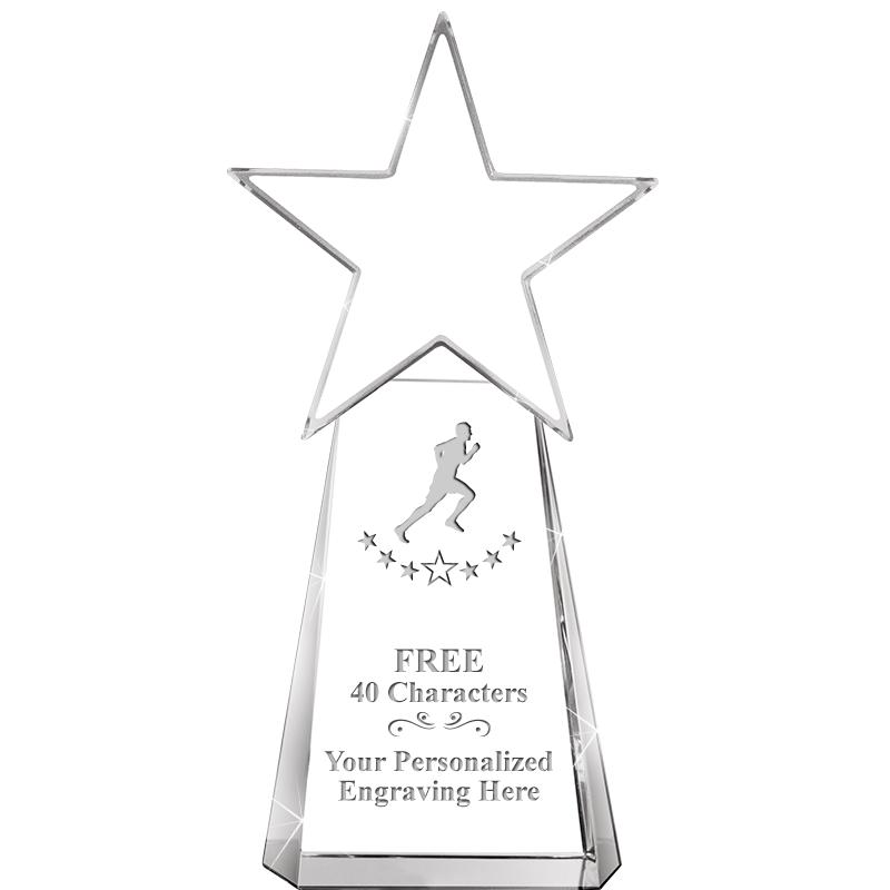 6" CLEAR CRYSTAL DYNOSTAR