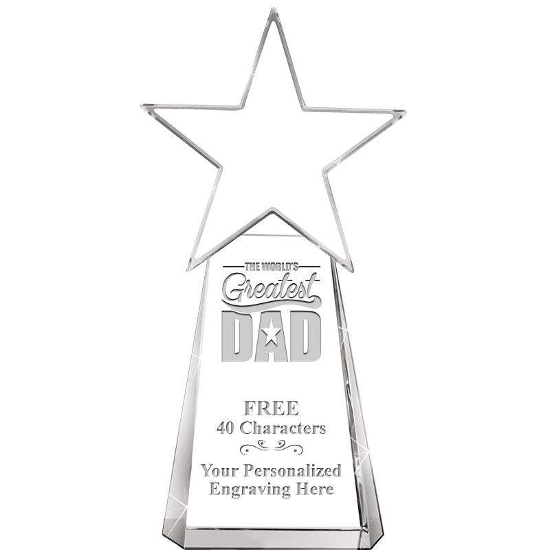 6" CLEAR CRYSTAL DYNOSTAR