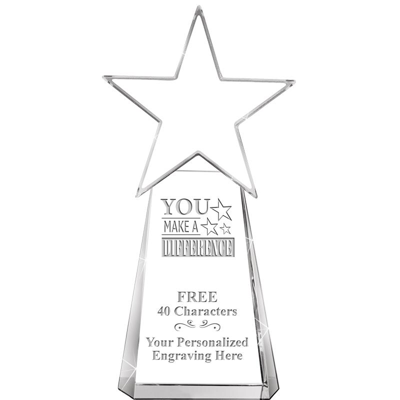 6" CLEAR CRYSTAL DYNOSTAR