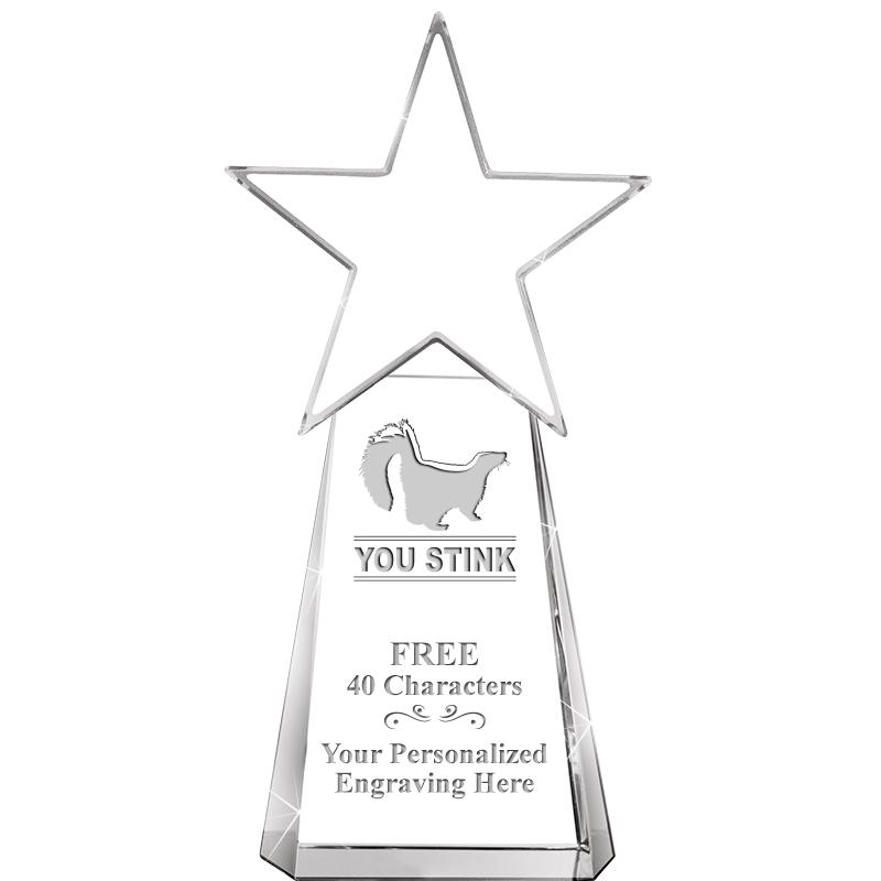 6" CLEAR CRYSTAL DYNOSTAR