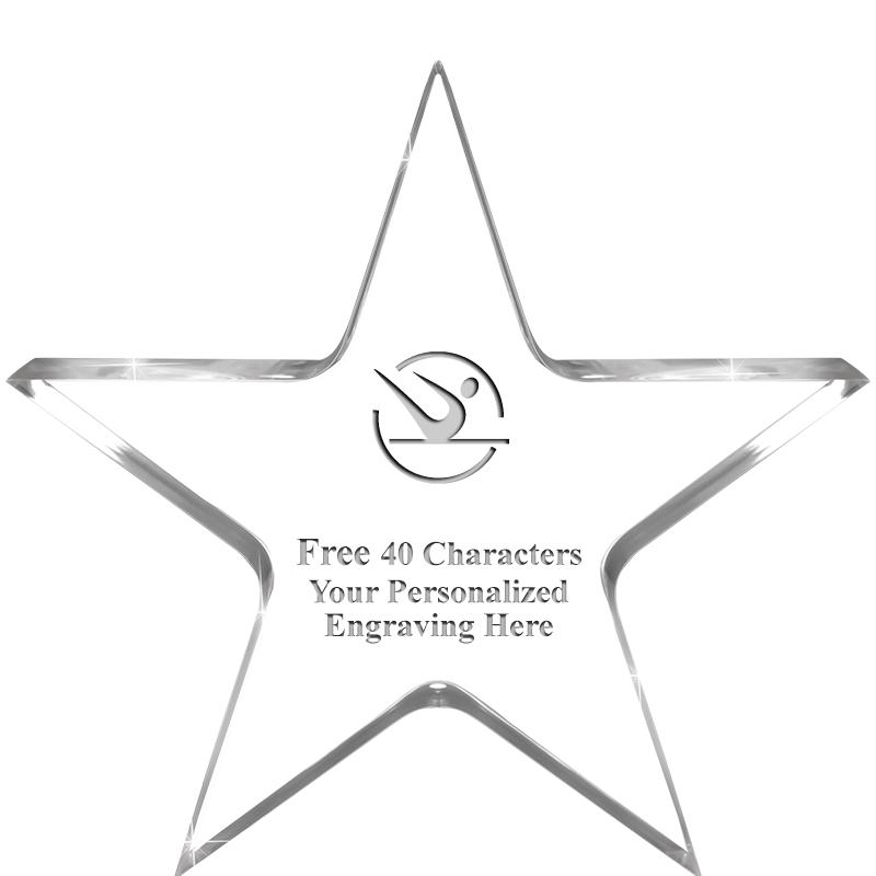 3.75" STELLA CRYSTAL AWARD