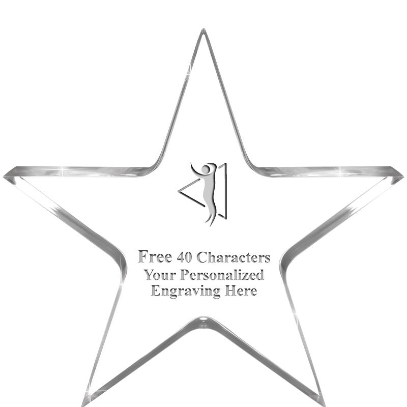 3.75" STELLA CRYSTAL AWARD