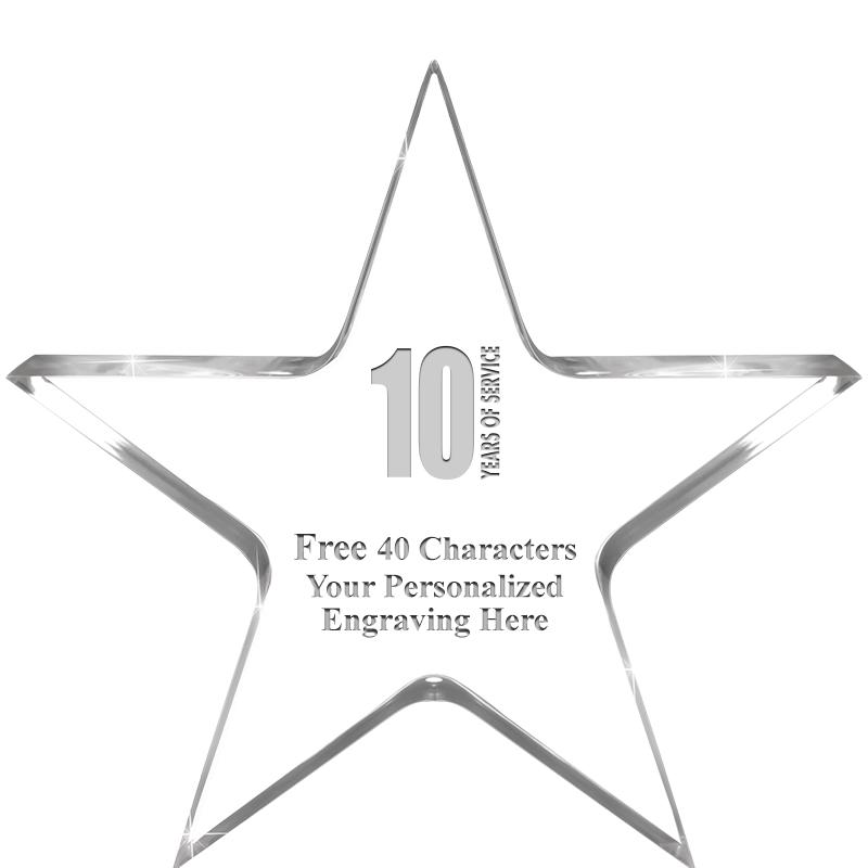 3.75" STELLA CRYSTAL AWARD