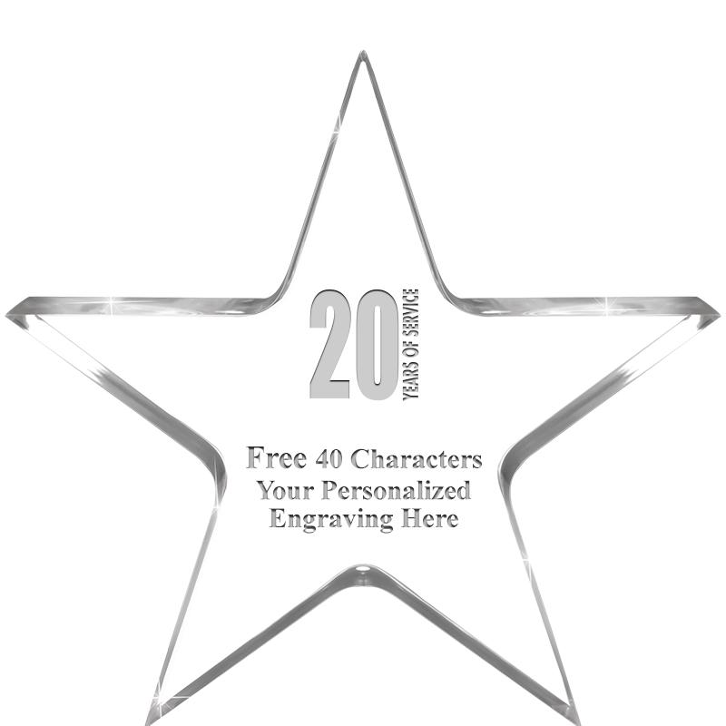 3.75" STELLA CRYSTAL AWARD