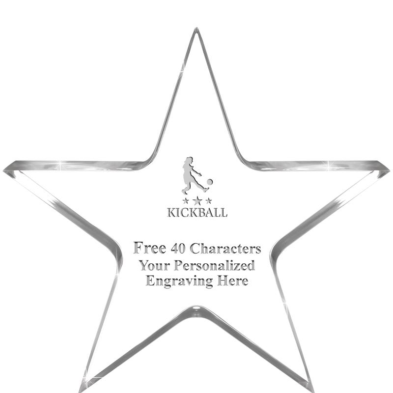 3.75" STELLA CRYSTAL AWARD