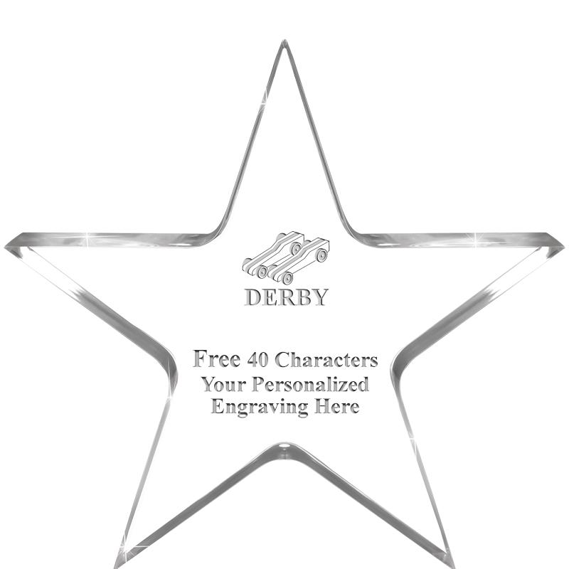 3.75" STELLA CRYSTAL AWARD