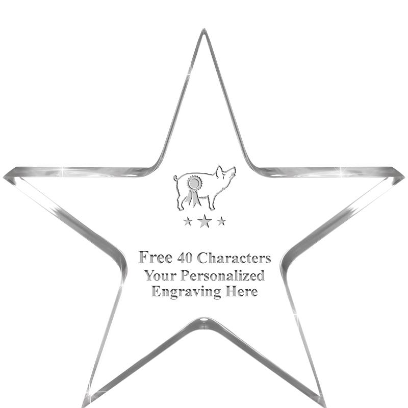 3.75" STELLA CRYSTAL AWARD