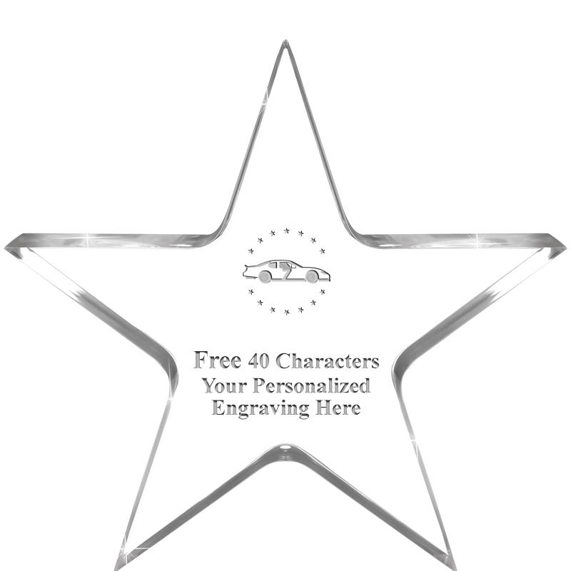 3.75" STELLA CRYSTAL AWARD