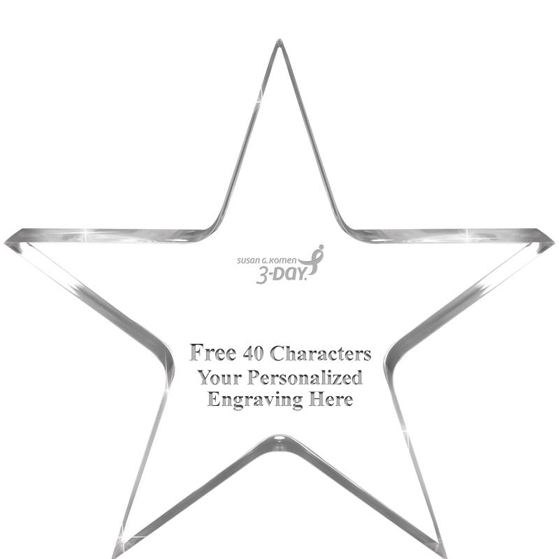 3.75" STELLA CRYSTAL AWARD