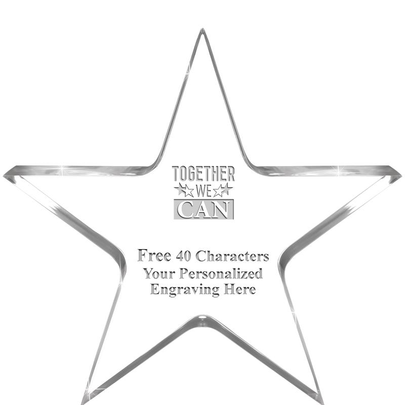 3.75" STELLA CRYSTAL AWARD