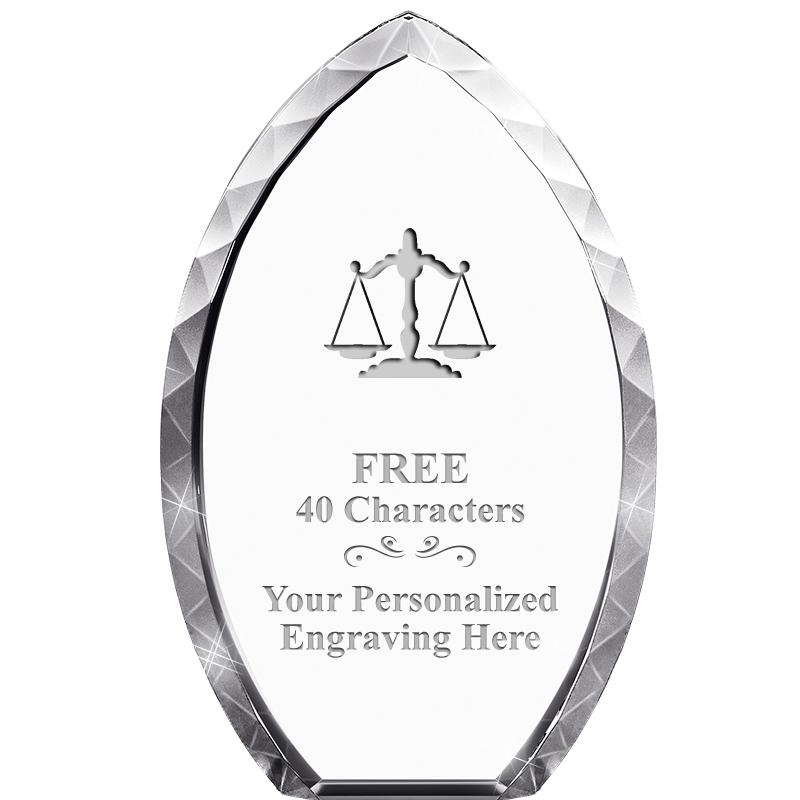 8" TEAR DROP CRYSTAL