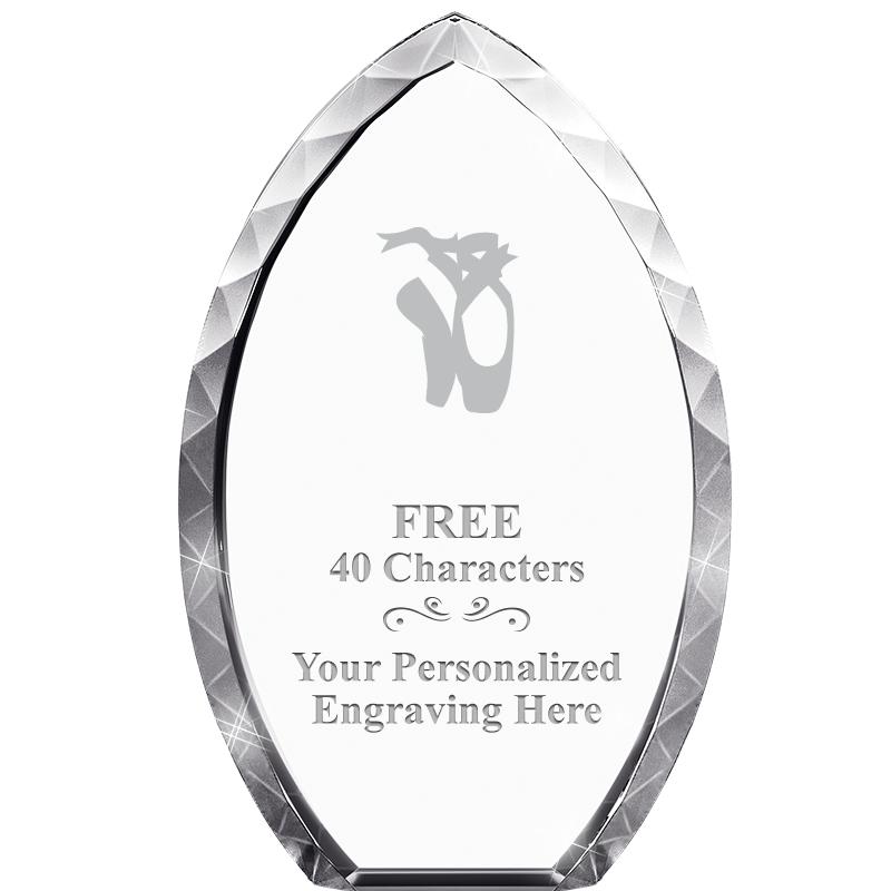 8" TEAR DROP CRYSTAL