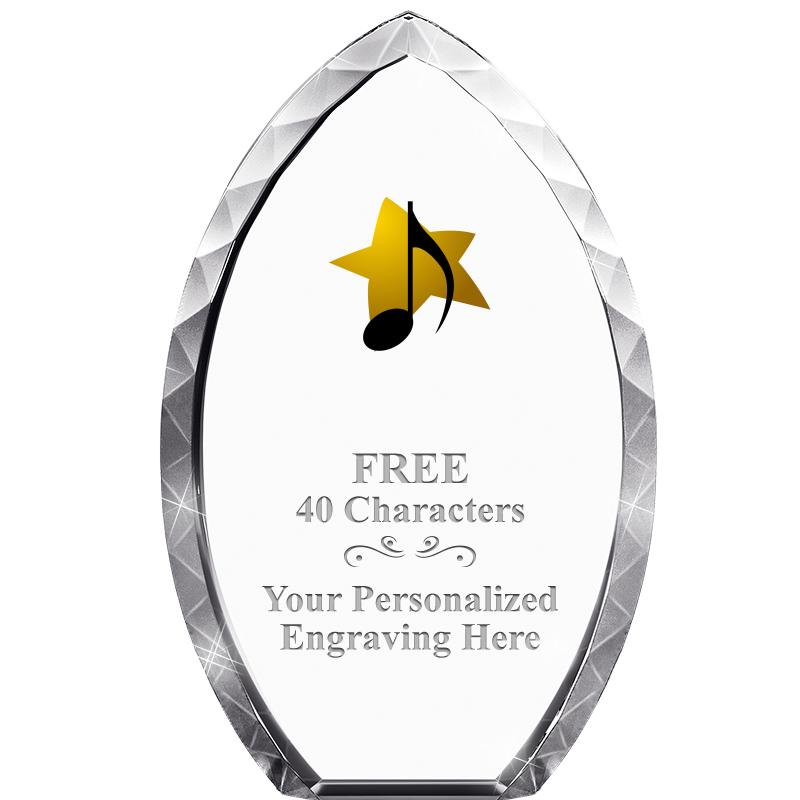 8" TEAR DROP CRYSTAL