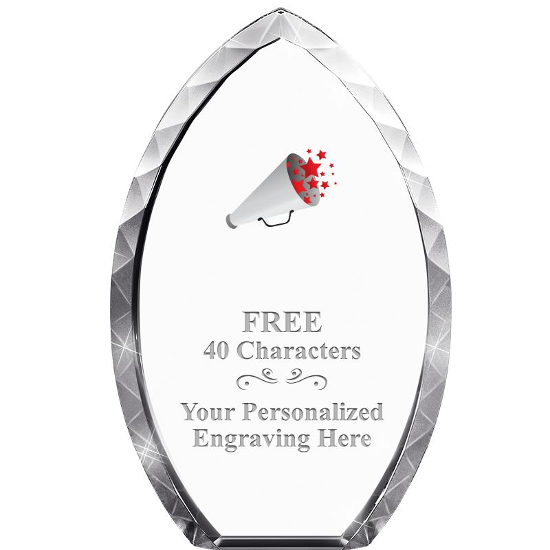 8" TEAR DROP CRYSTAL