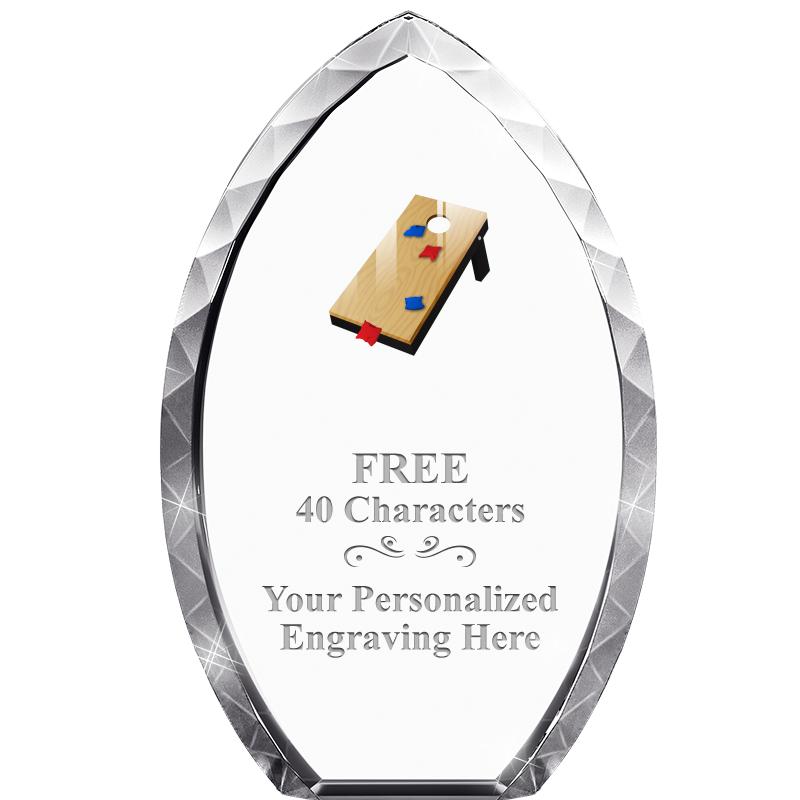 8" TEAR DROP CRYSTAL