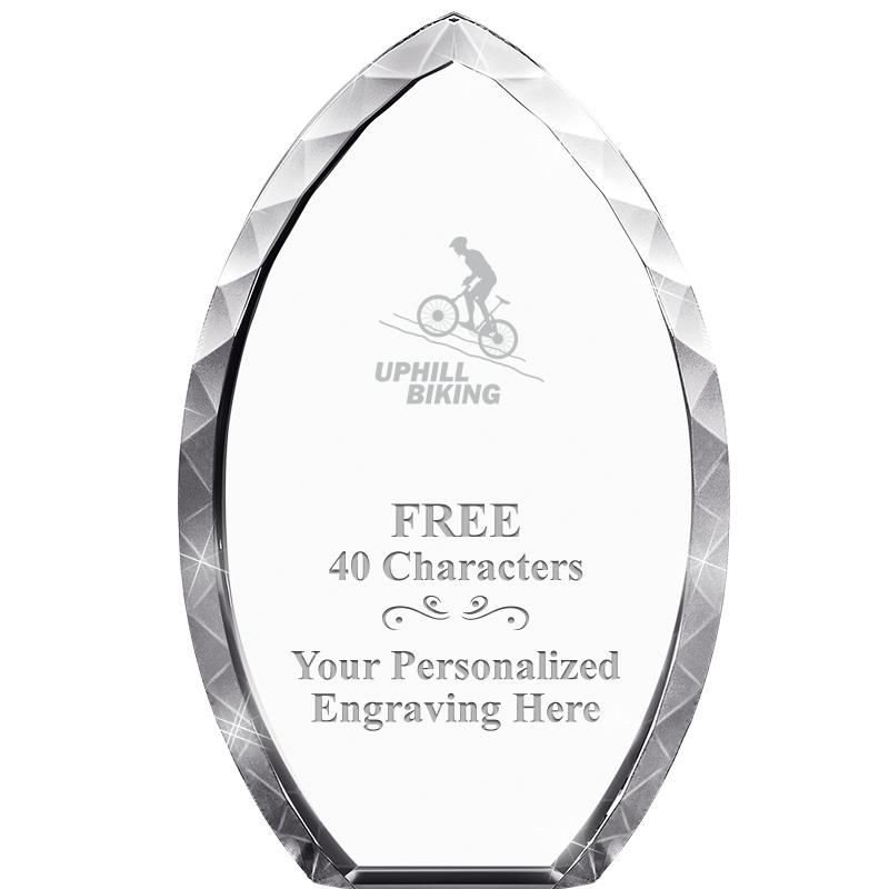 8" TEAR DROP CRYSTAL