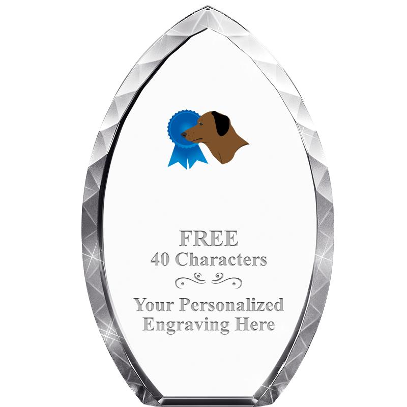 8" TEAR DROP CRYSTAL