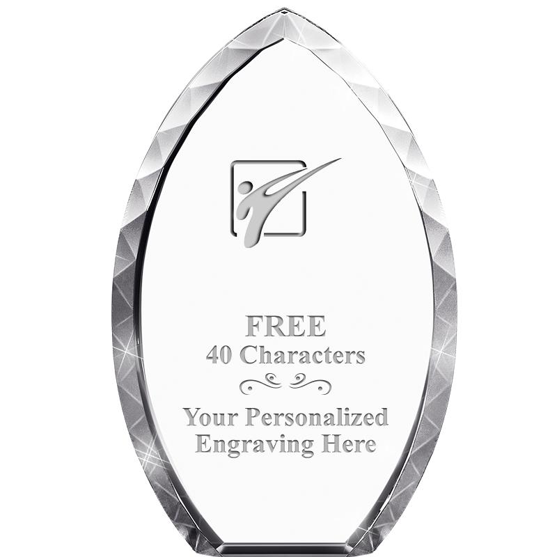 8" TEAR DROP CRYSTAL