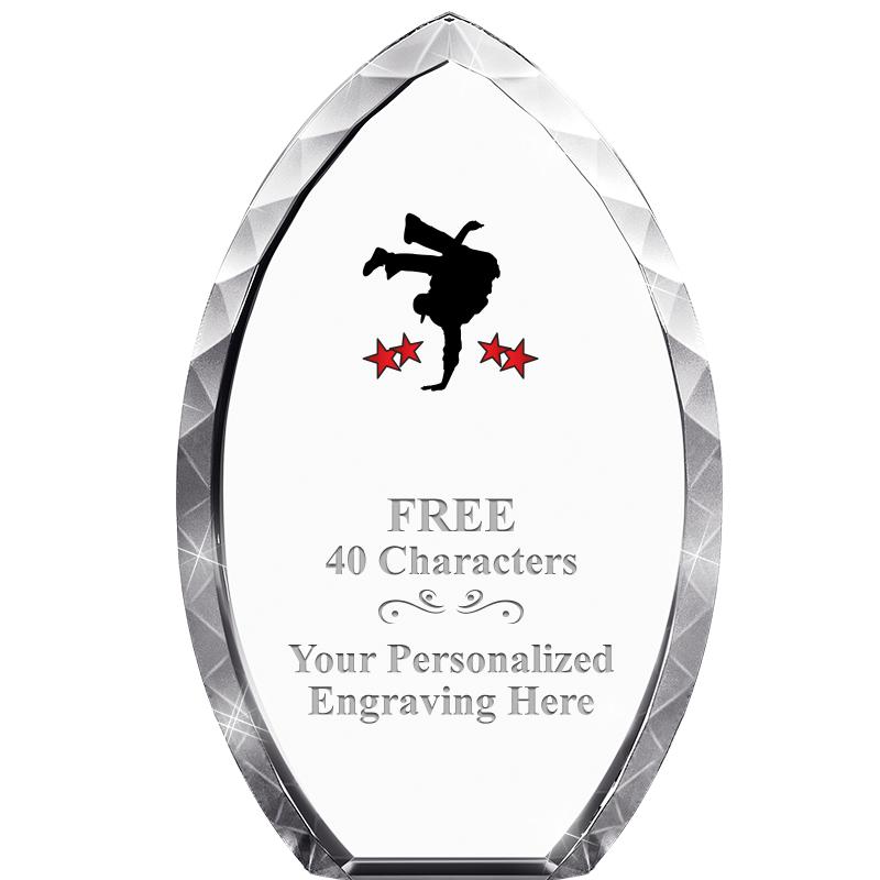 8" TEAR DROP CRYSTAL