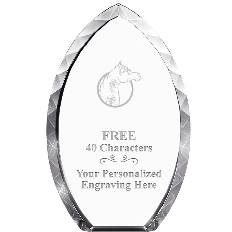 8" TEAR DROP CRYSTAL