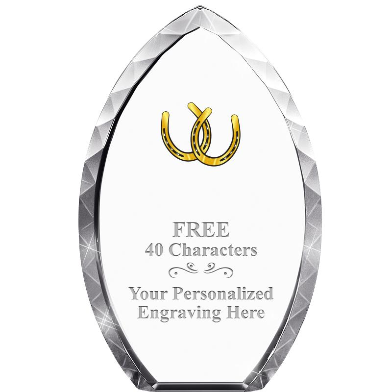 8" TEAR DROP CRYSTAL