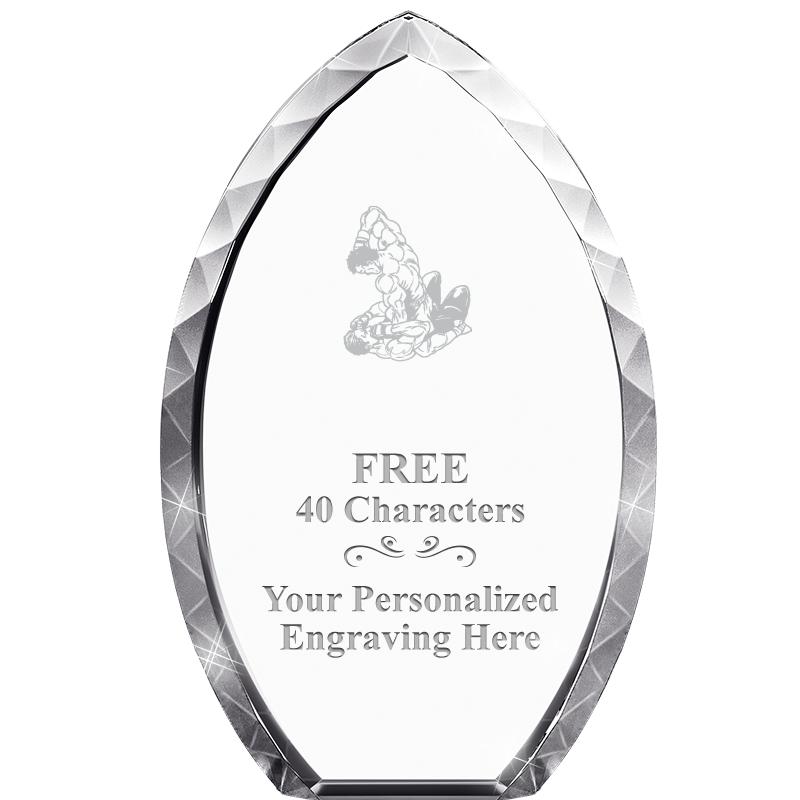 8" TEAR DROP CRYSTAL