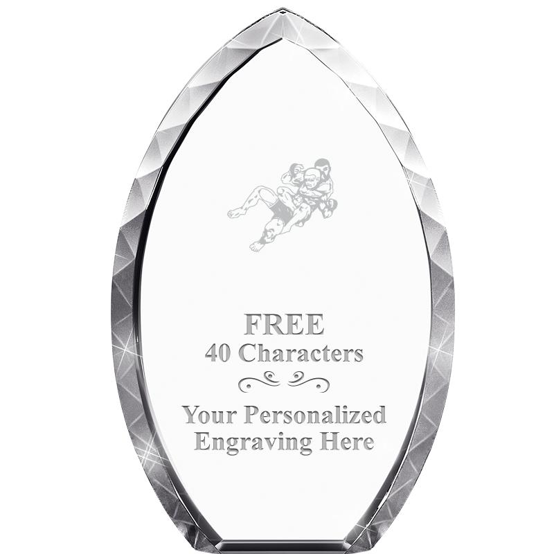 8" TEAR DROP CRYSTAL