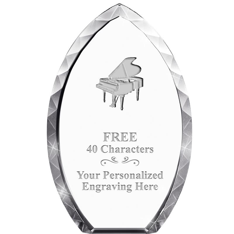 8" TEAR DROP CRYSTAL