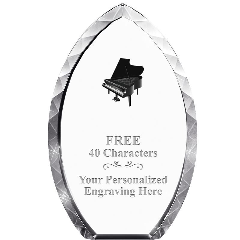 8" TEAR DROP CRYSTAL