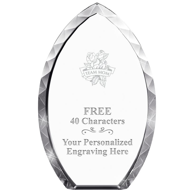 8" TEAR DROP CRYSTAL