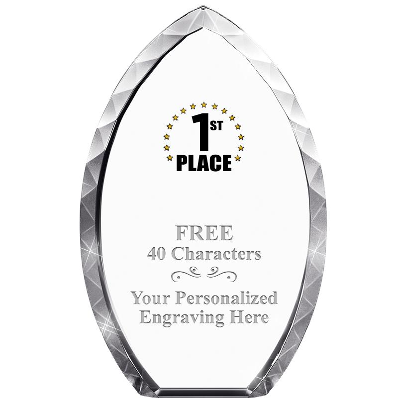 8" TEAR DROP CRYSTAL