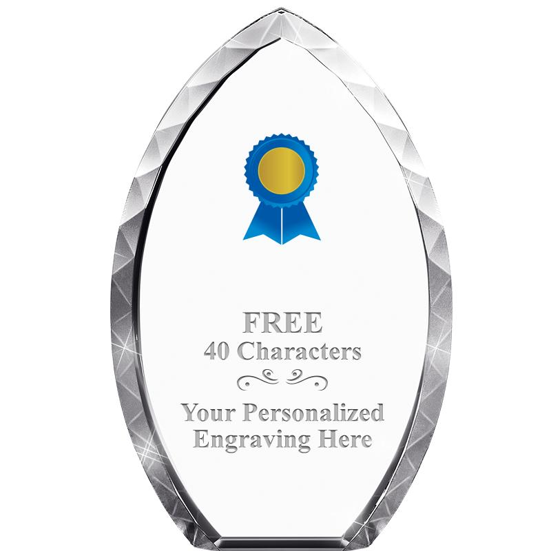 8" TEAR DROP CRYSTAL