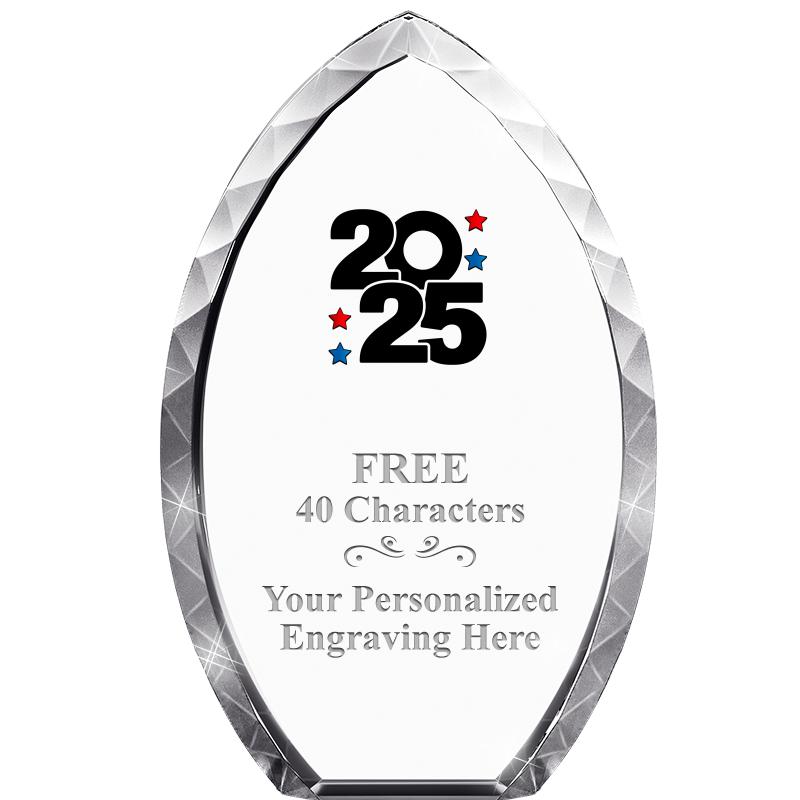 8" TEAR DROP CRYSTAL