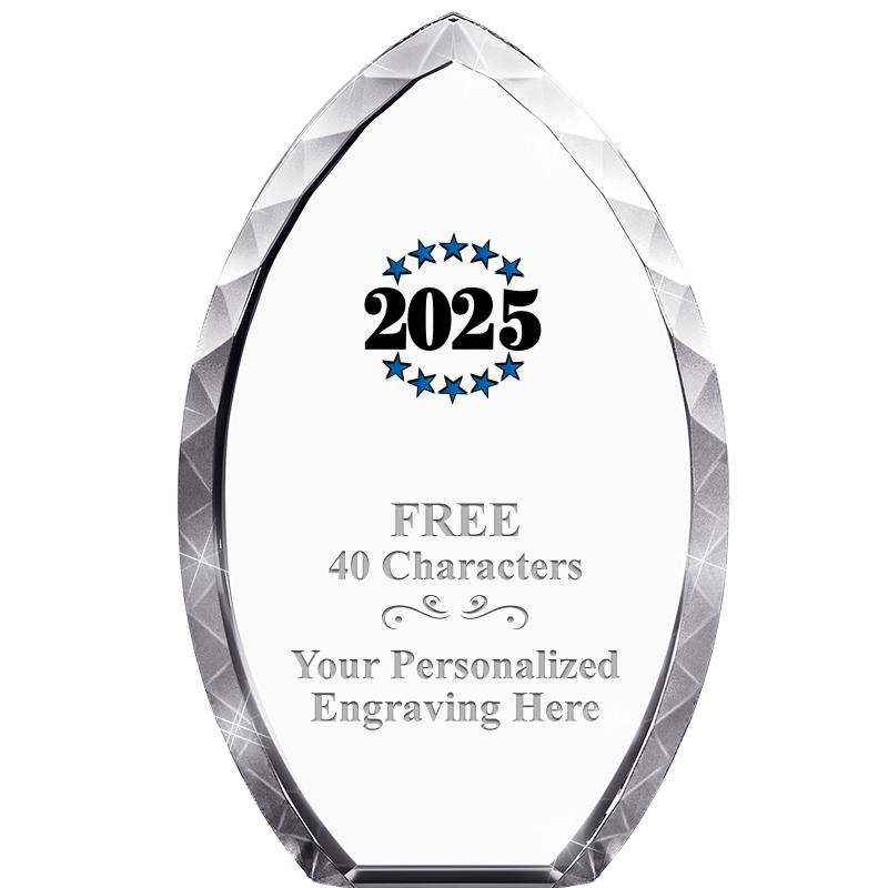 8" TEAR DROP CRYSTAL